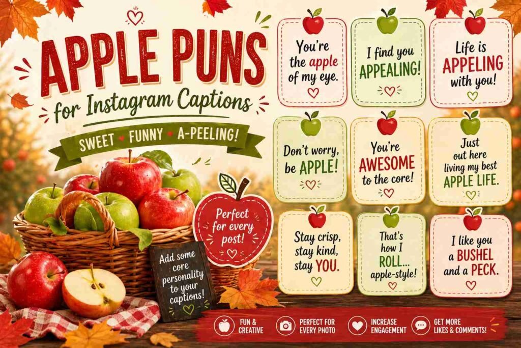 789 Apple Puns: That Will Make You Core-lapse with Laughter In 2026