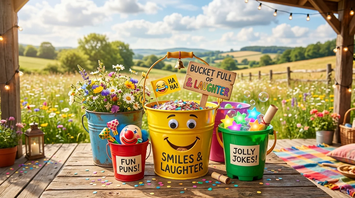bucket puns and jokes