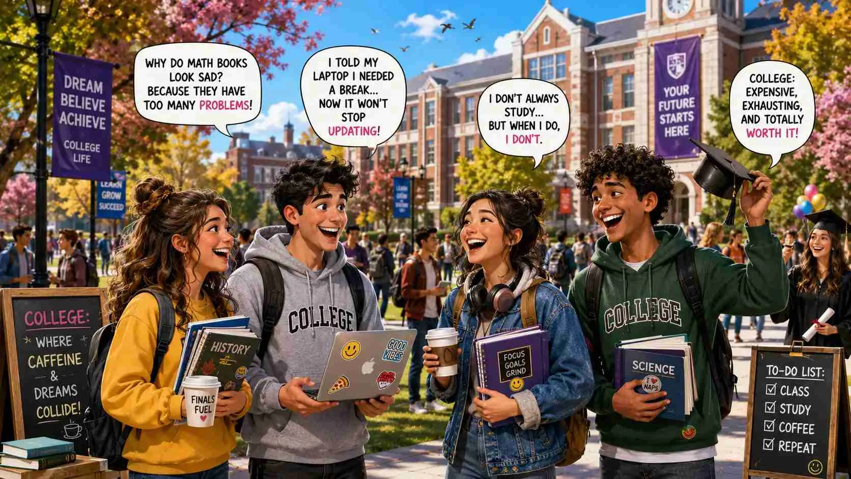 college puns and jokes