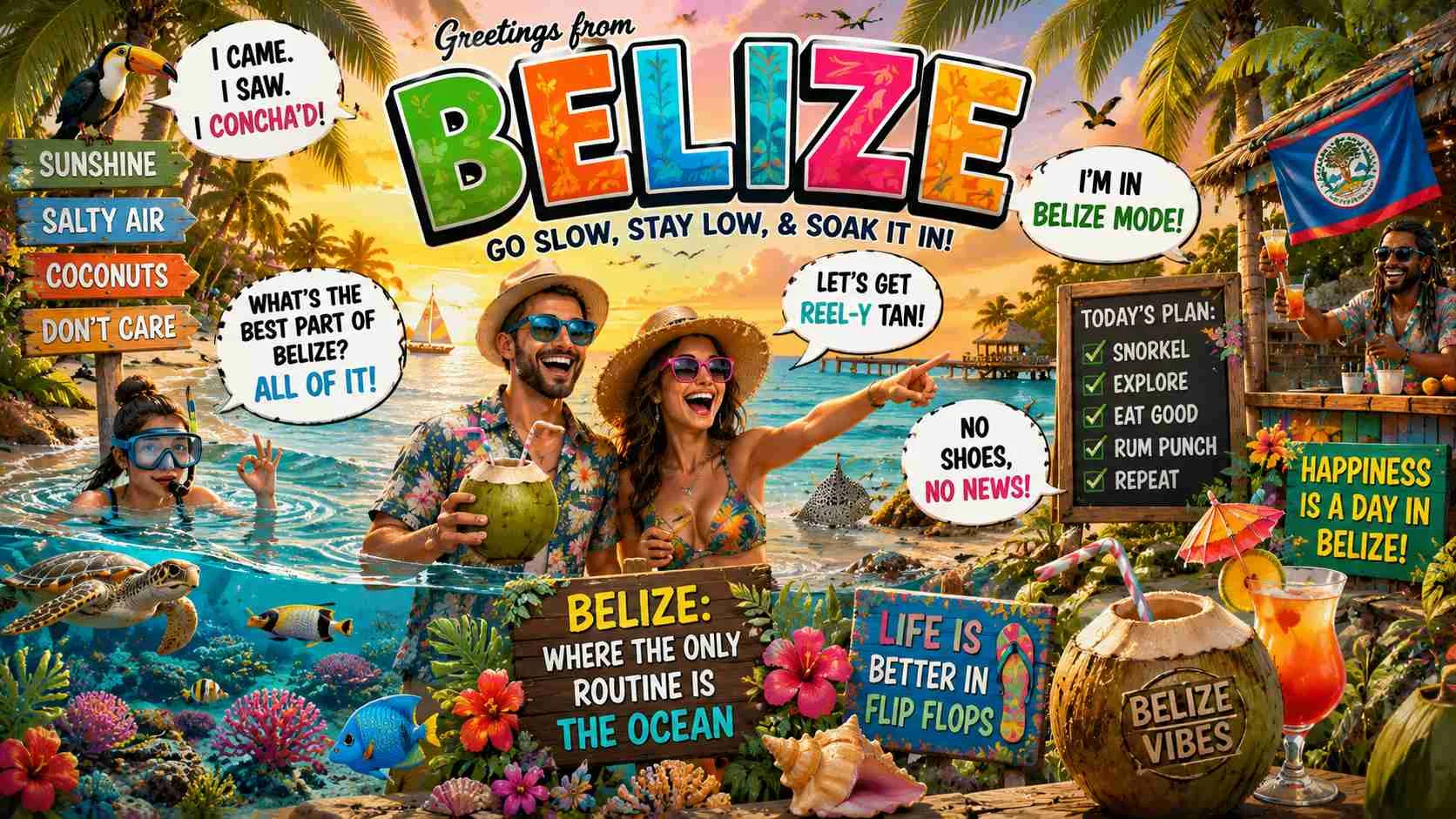 belize puns