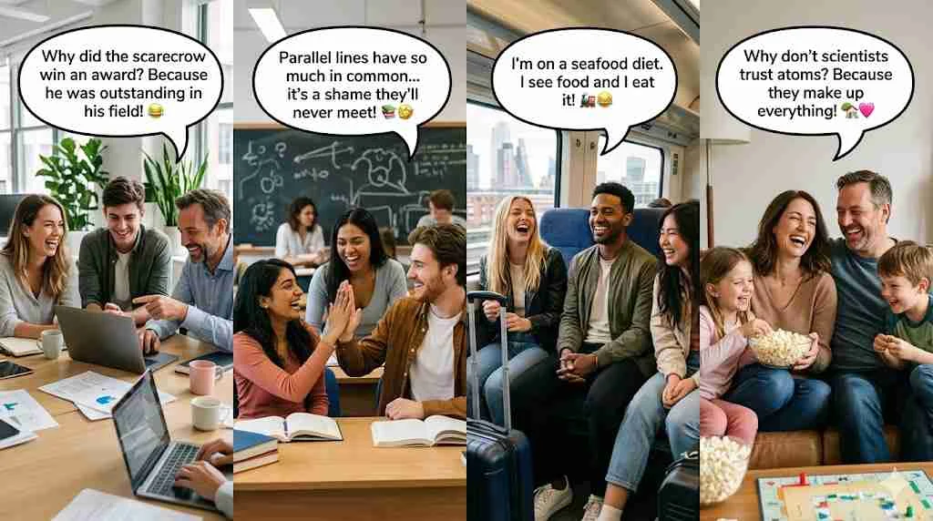 four puns and jokes
