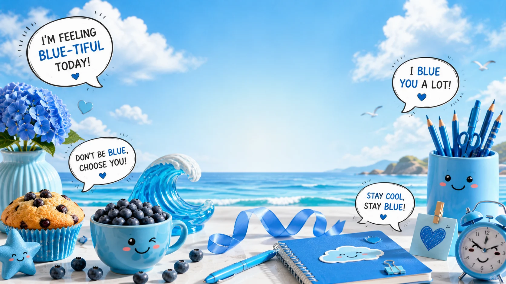 blue puns