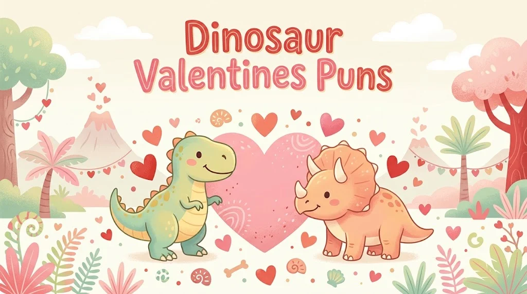 dinosaur Valentines puns