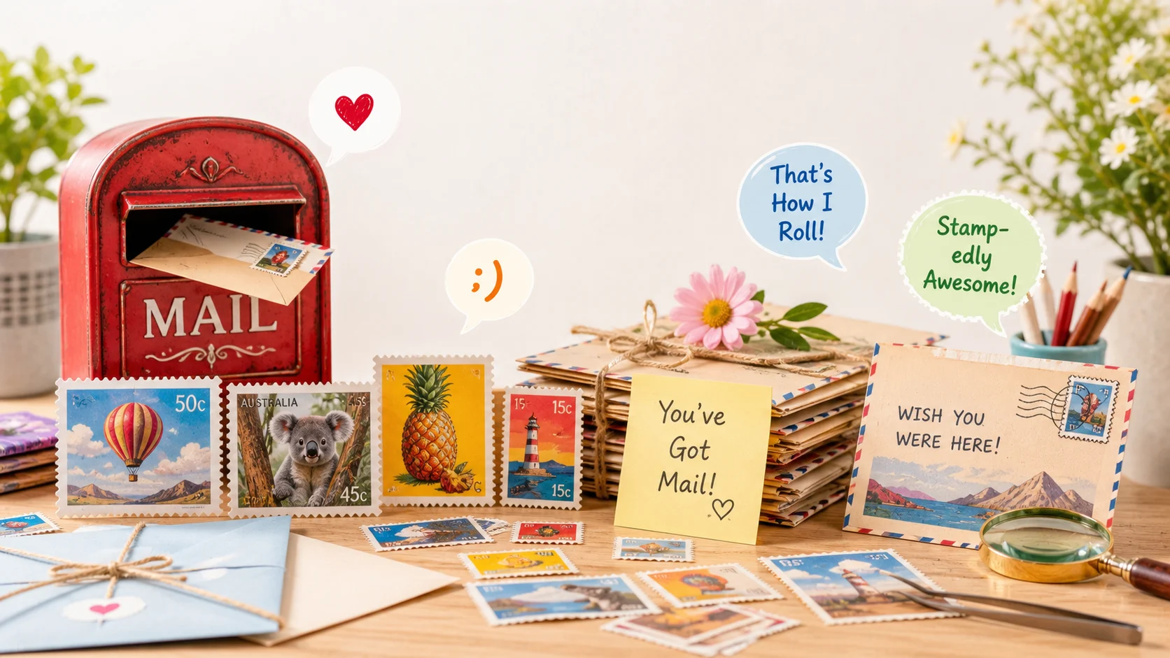 stamp puns