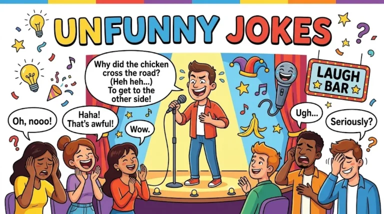 unfunny jokes